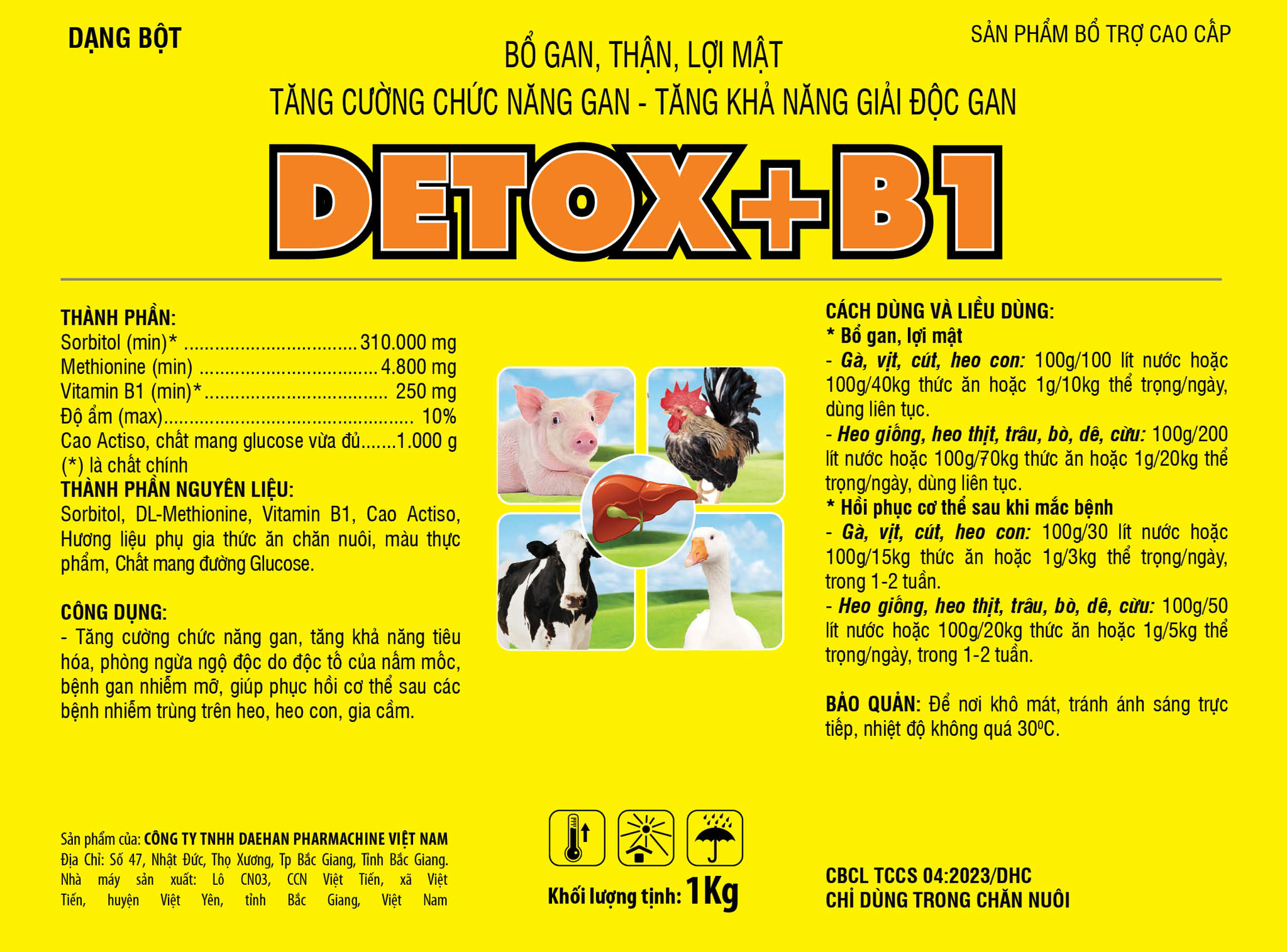 Ảnh sản phẩm DETOX+B1 (Bổ gan dạng bột)