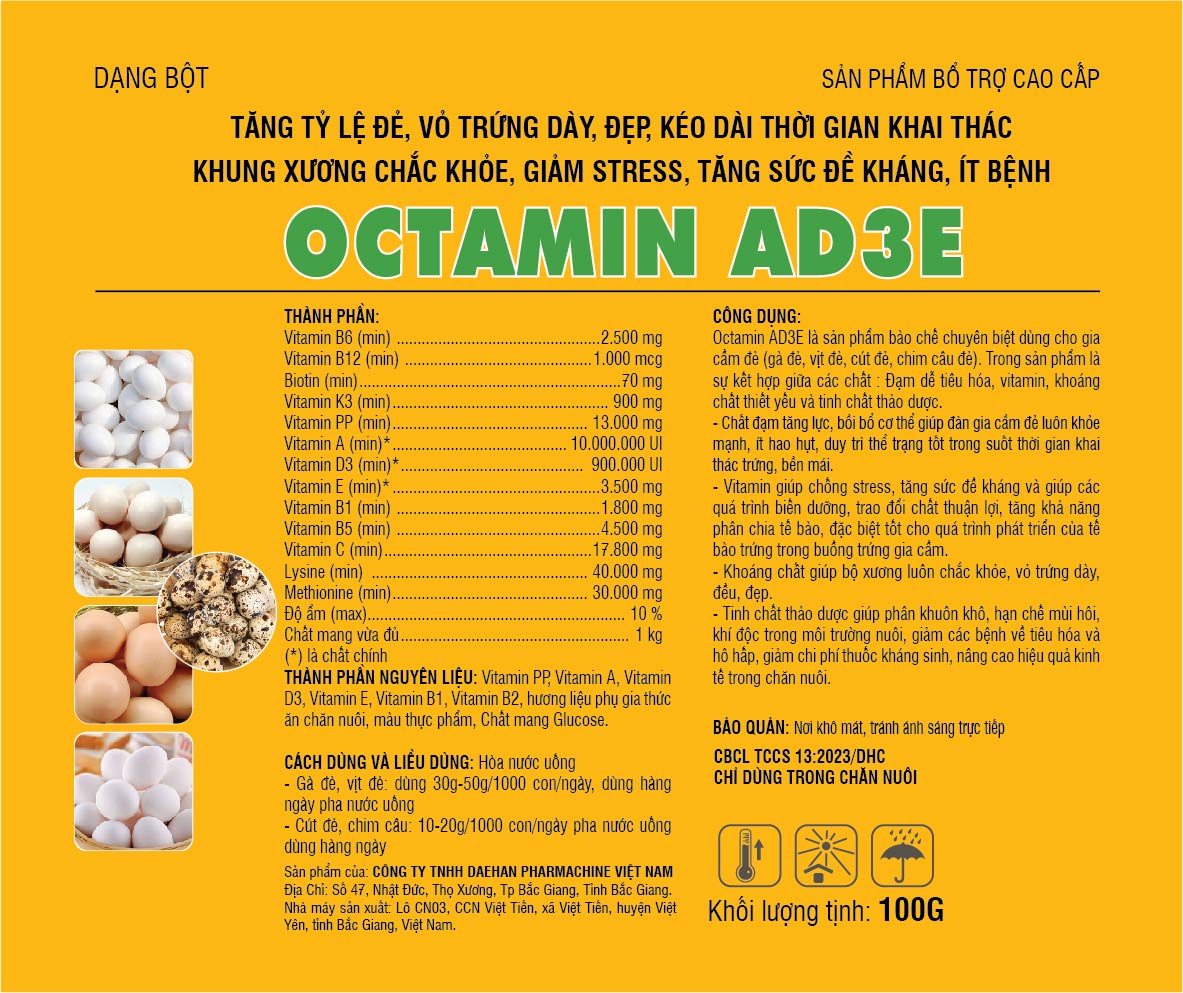 Ảnh sản phẩm OCTAMIN AD3E (Kích trứng cao cấp)